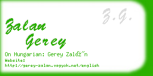 zalan gerey business card